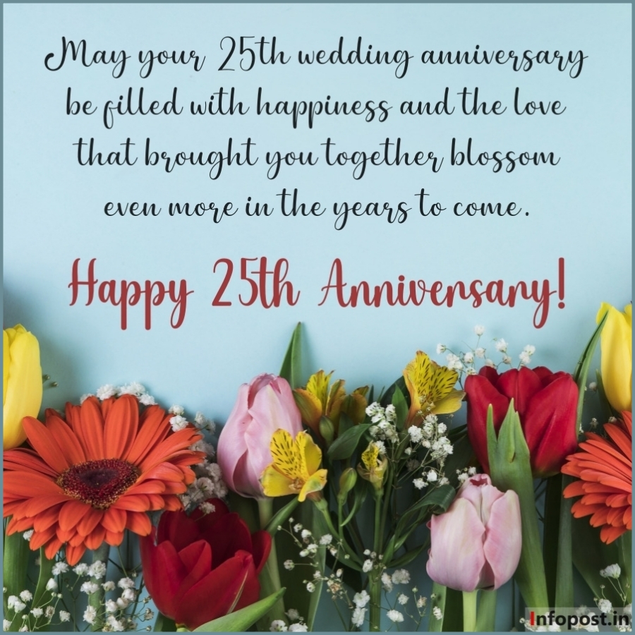 Silver Jubilee 25th Anniversary Wishes