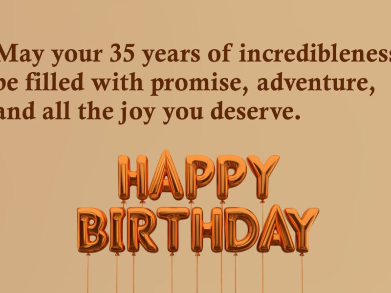 35th Birthday Wishes