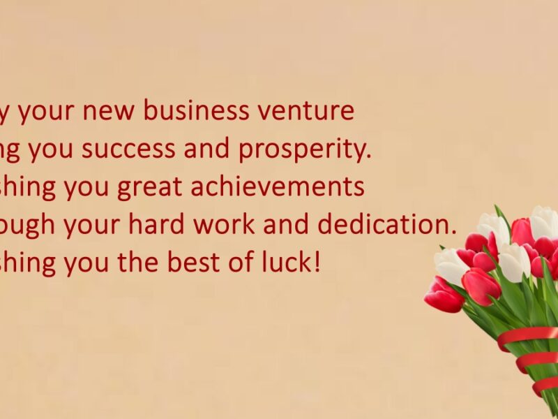 New Business Wishes